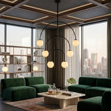 Modern European furniture - Back Arched 6-Light Chandelier - www.oroa.com