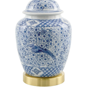   Modern European furniture - Floral Print Ceramic Table Lamp - www.oroa.com | Oroa.com