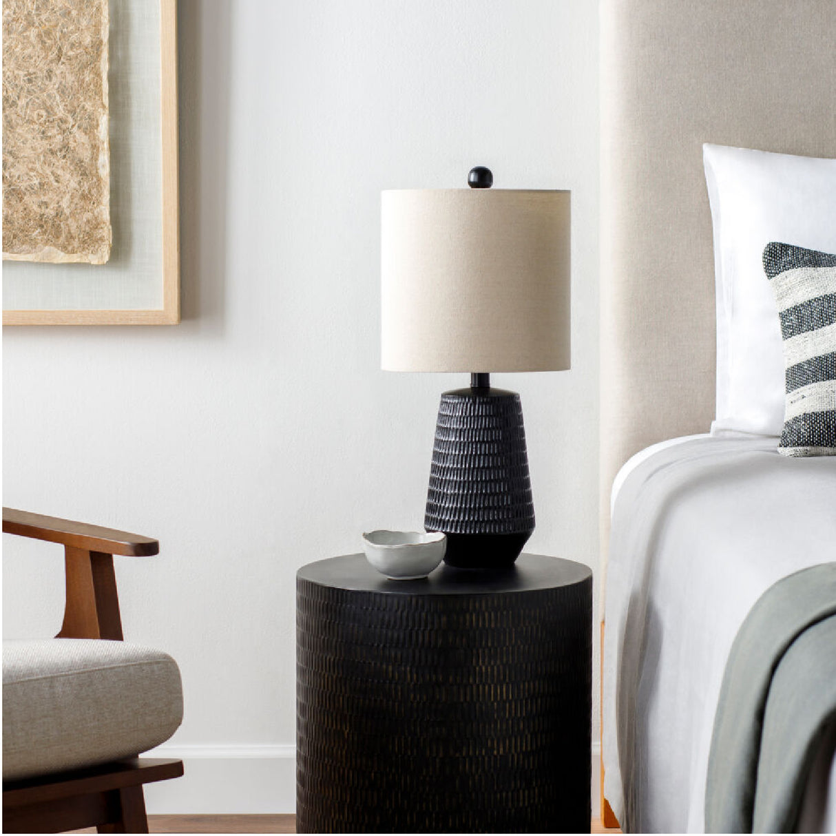   Modern European furniture - Organic-Carved Base Table Lamp - www.oroa.com | Oroa.com