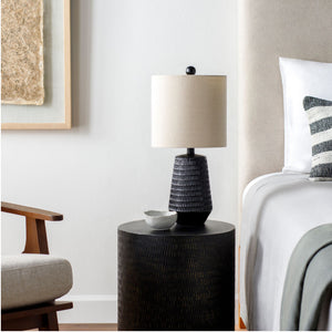   Modern European furniture - Organic-Carved Base Table Lamp - www.oroa.com | Oroa.com