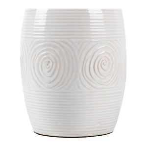   Modern European furniture - White Linen Ceramic Table Lamp - www.oroa.com | Oroa.com