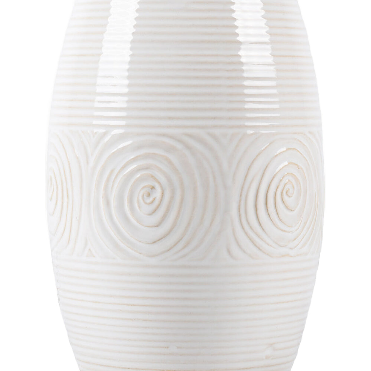   Modern European furniture - White Linen Ceramic Table Lamp - www.oroa.com | Oroa.com