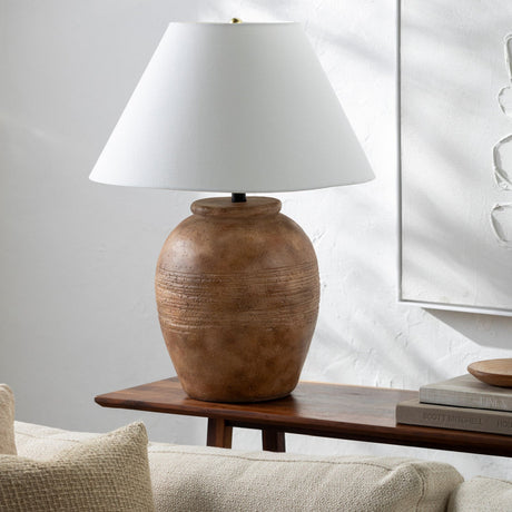 Modern European furniture - Glazed Brick Accent Table Lamp - www.oroa.com