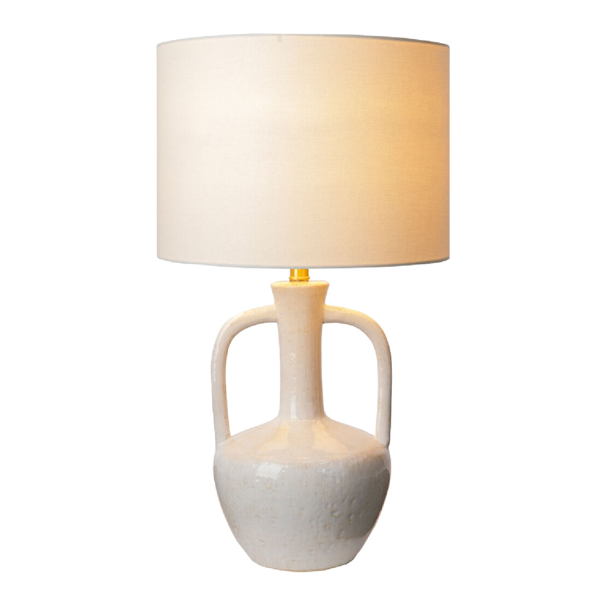   White Ceramic Amphora Table Lamp | Oroa.com