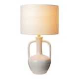 Modern European furniture - White Ceramic Amphora Table Lamp - www.oroa.com