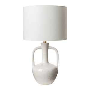   White Ceramic Amphora Table Lamp | Oroa.com