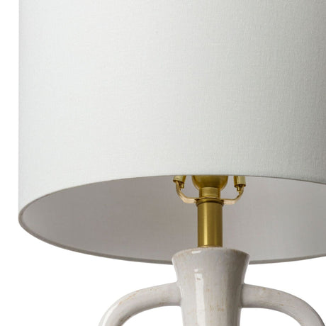 Modern European furniture - White Ceramic Amphora Table Lamp - www.oroa.com