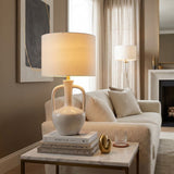 Modern European furniture - White Ceramic Amphora Table Lamp - www.oroa.com