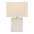 Modern European furniture - Brushed White Concrete Table Lamp - www.oroa.com