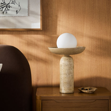   Beige Accent Table Lamp | Oroa.com
