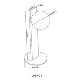 Modern European furniture - White Glass Modern Table Lamp - www.oroa.com
