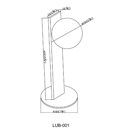 Modern European furniture - White Glass Modern Table Lamp - www.oroa.com