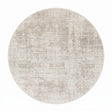 Modern European furniture - Gray Viscose Blend Round Carpet - www.oroa.com