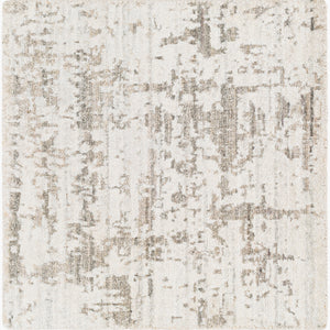   Modern European furniture - Gray Viscose Blend Round Carpet - www.oroa.com | Oroa.com