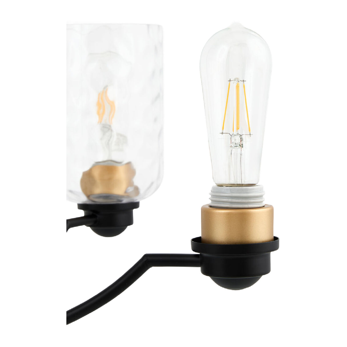   Modern European furniture - Textured Clear Glass 5-Light Chandelier - www.oroa.com | Oroa.com