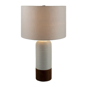   Modern European furniture - White Drum Linen Table Lamp - www.oroa.com | Oroa.com