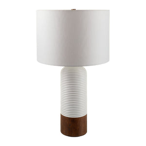   Modern European furniture - White Drum Linen Table Lamp - www.oroa.com | Oroa.com