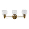 Modern European furniture - Gold Framed Glass Wall Lamp - www.oroa.com