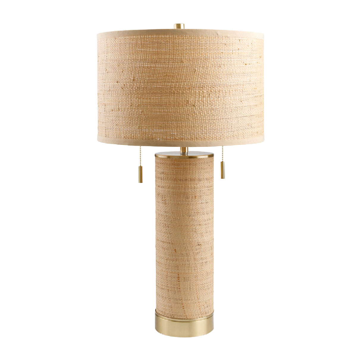   Tan Rattan Accent Table Lamp | Oroa.com