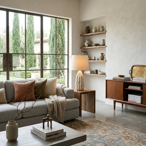   Modern European furniture - Wavy White Ceramic Table Lamp - www.oroa.com | Oroa.com