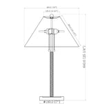 Modern European furniture - White Linen Pull-Switch Table Lamp - www.oroa.com