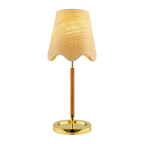 Modern European furniture - Scalloped Beige Jute Table Lamp - www.oroa.com