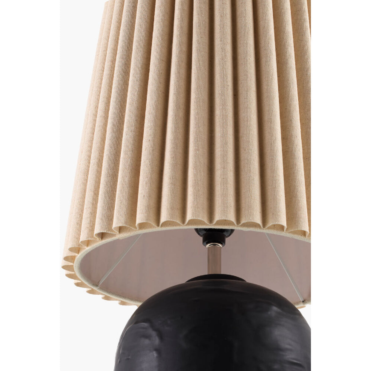  Modern European furniture - Pleated Linen Ceramic Table Lamps (2) - www.oroa.com | Oroa.com
