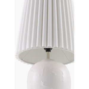   Modern European furniture - Pleated Linen Ceramic Table Lamps (2) - www.oroa.com | Oroa.com