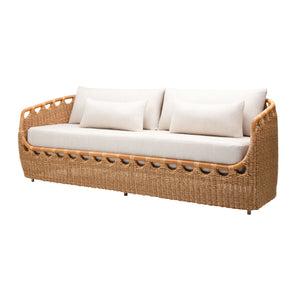   Hand-Woven Wicker Outdoor Sofa | Oroa.com
