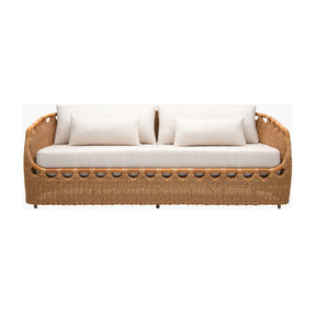 Modern European furniture - Hand-Woven Wicker Outdoor Sofa - www.oroa.com
