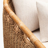 Modern European furniture - Hand-Woven Wicker Outdoor Sofa - www.oroa.com