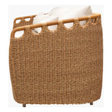 Modern European furniture - Hand-Woven Wicker Outdoor Sofa - www.oroa.com