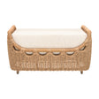 Modern European furniture - Hand-Woven Wicker Outdoor Ottoman - www.oroa.com