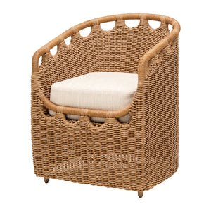   Hand-Woven Wicker Outdoor Dining Chair | Oroa.com