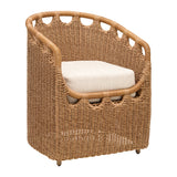 Modern European furniture - Hand-Woven Wicker Outdoor Dining Chair - www.oroa.com