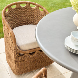  Hand-Woven Wicker Outdoor Dining Chair | Oroa.com