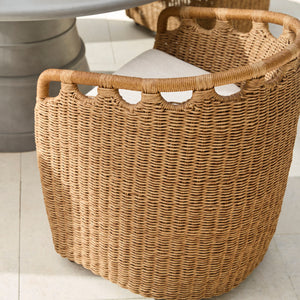   Hand-Woven Wicker Outdoor Dining Chair | Oroa.com