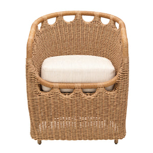  Hand-Woven Wicker Outdoor Dining Chair | Oroa.com