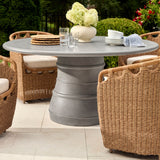 Modern European furniture - Hand-Woven Wicker Outdoor Dining Chair - www.oroa.com