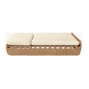Modern European furniture - Hand-Woven Wicker Outdoor Chaise Lounge - www.oroa.com