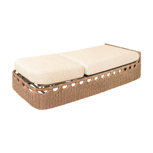   Hand-Woven Wicker Outdoor Chaise Lounge | Oroa.com
