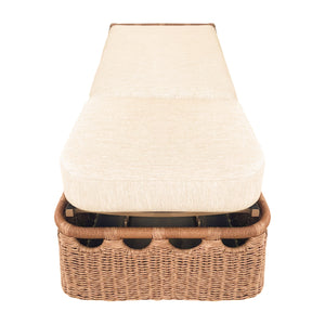  Hand-Woven Wicker Outdoor Chaise Lounge | Oroa.com