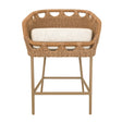 Modern European furniture - Hand-Woven Wicker Outdoor Counter Stool - www.oroa.com