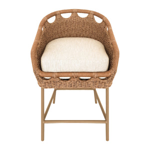   Hand-Woven Wicker Outdoor Counter Stool | Oroa.com
