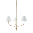 Modern European furniture - Copper-Armed 3-Light Chandelier - www.oroa.com