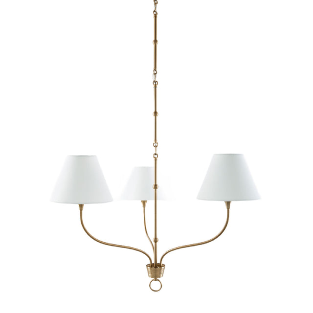 Modern European furniture - Copper-Armed 3-Light Chandelier - www.oroa.com