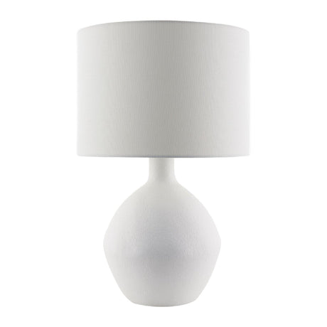 Modern European furniture - Linen Shade Ceramic Table Lamp - www.oroa.com