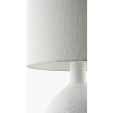 Modern European furniture - Linen Shade Ceramic Table Lamp - www.oroa.com