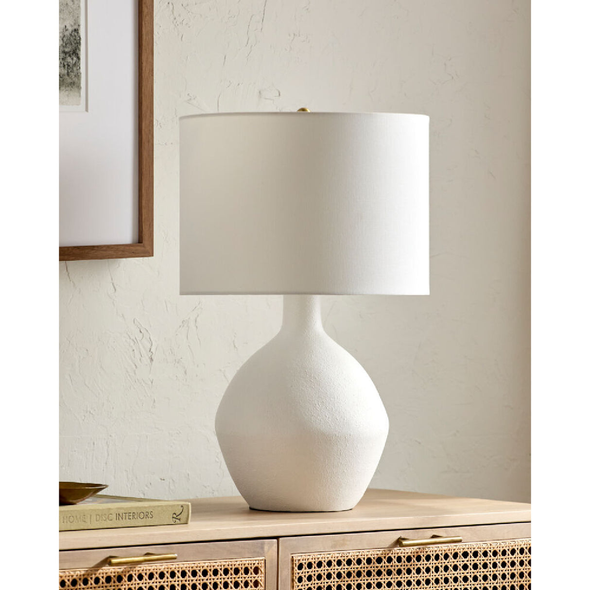   Modern European furniture - Linen Shade Ceramic Table Lamp - www.oroa.com | Oroa.com