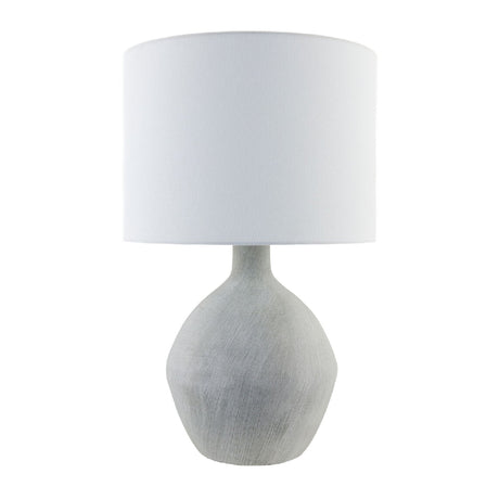 Modern European furniture - Linen Shade Ceramic Table Lamp - www.oroa.com